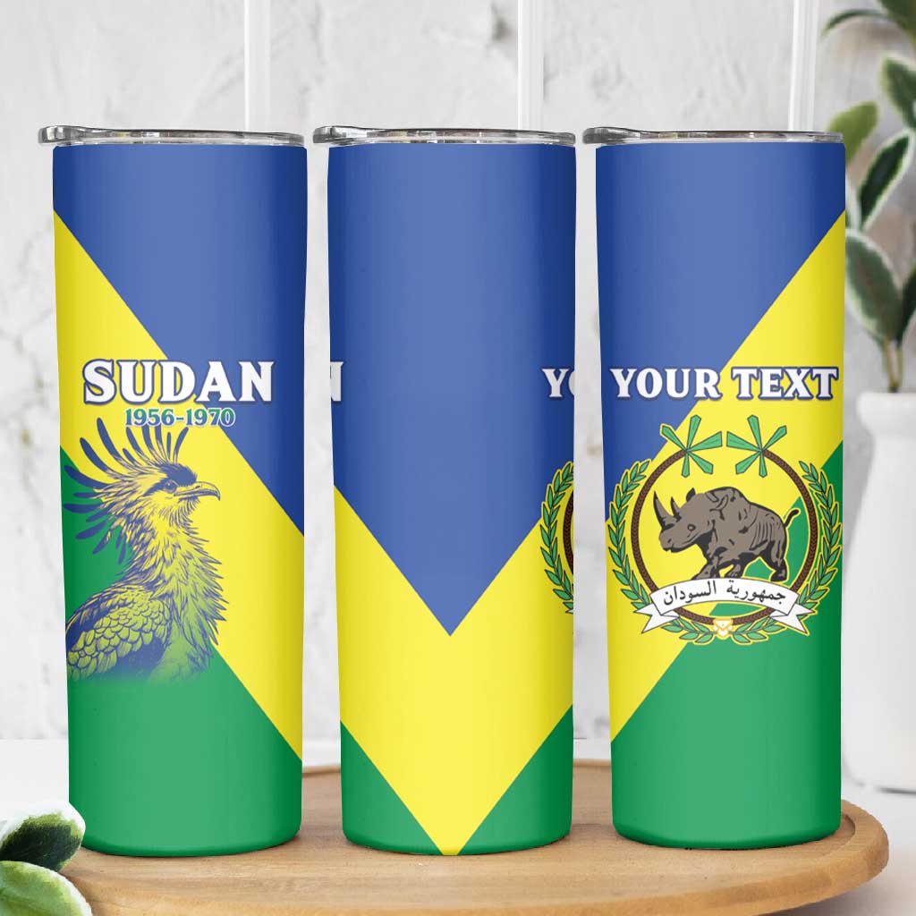 Personalized Sudan Skinny Tumbler Coat Of Arms 1956-1970
