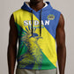 Personalized Sudan Sleeveless Hoodie Coat Of Arms 1956-1970 - African Pride