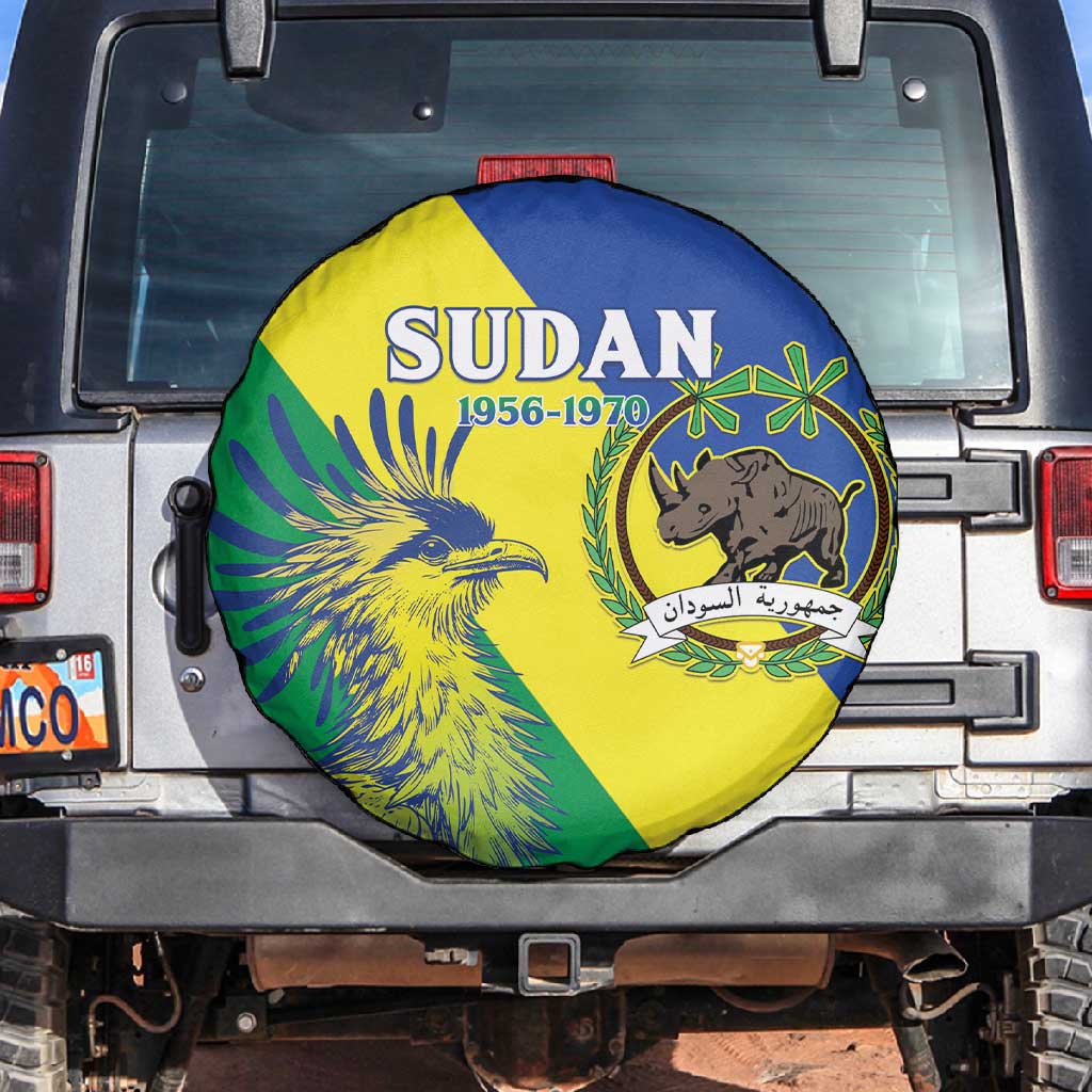 Personalized Sudan Spare Tire Cover Coat Of Arms 1956-1970