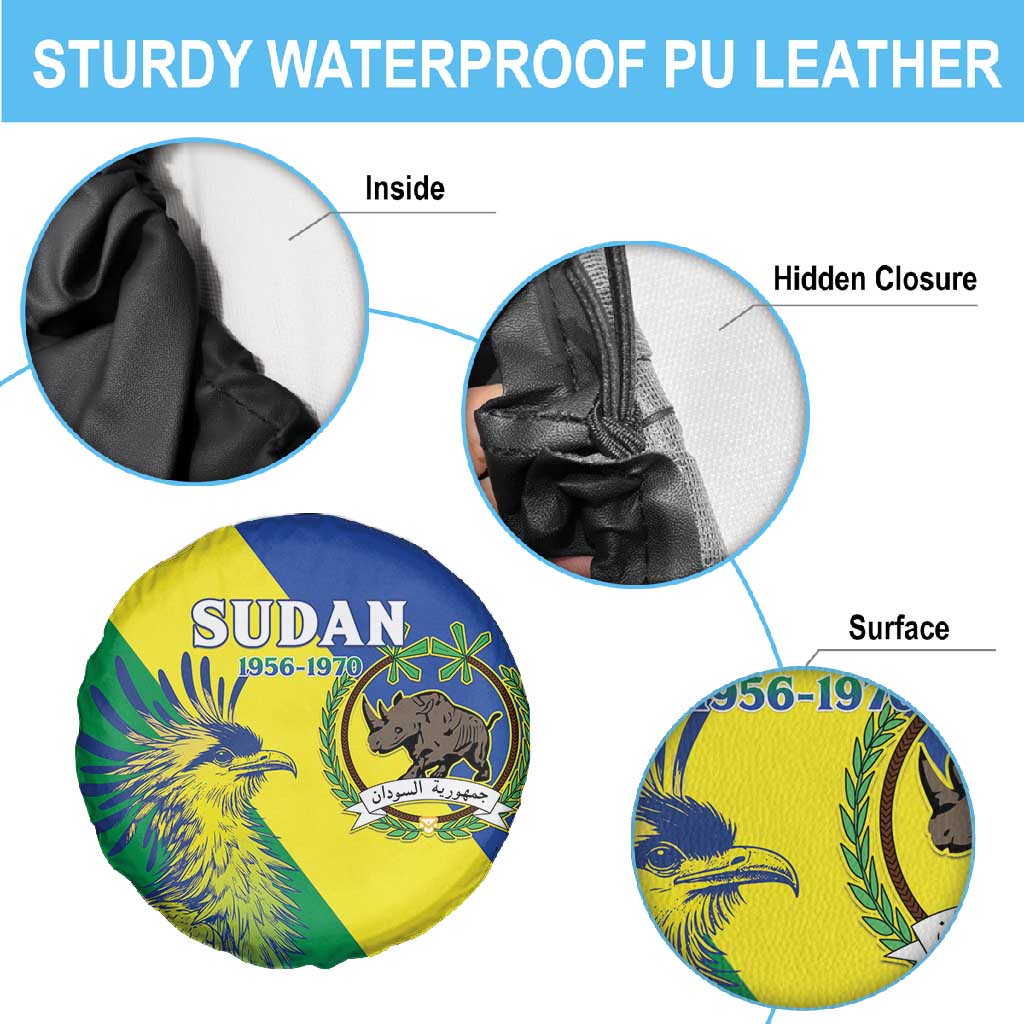Personalized Sudan Spare Tire Cover Coat Of Arms 1956-1970