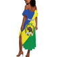 Personalized Sudan Summer Maxi Dress Coat Of Arms 1956-1970