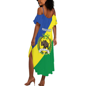 Personalized Sudan Summer Maxi Dress Coat Of Arms 1956-1970