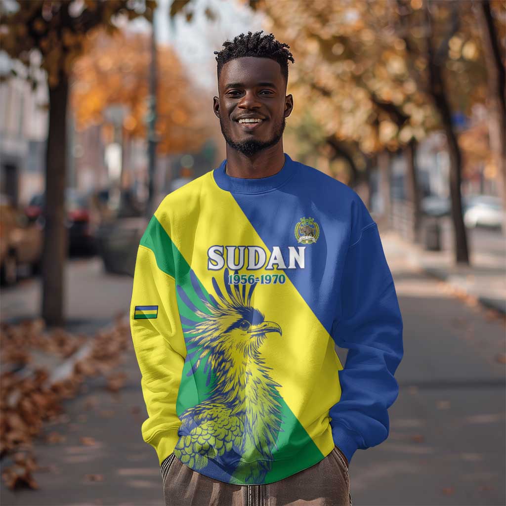 Personalized Sudan Sweatshirt Coat Of Arms 1956-1970