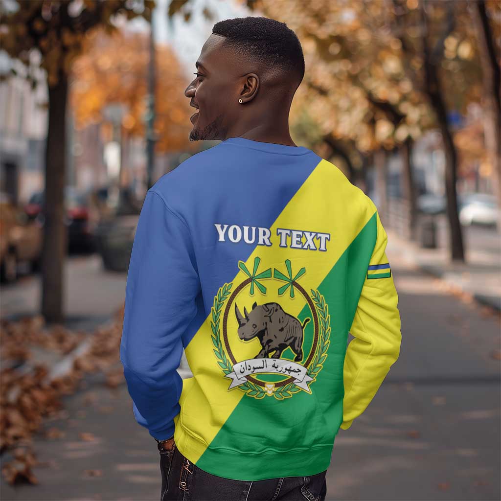 Personalized Sudan Sweatshirt Coat Of Arms 1956-1970