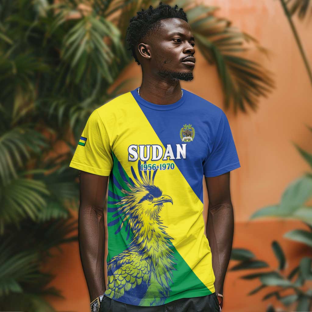 Personalized Sudan T shirt Coat Of Arms 1956-1970
