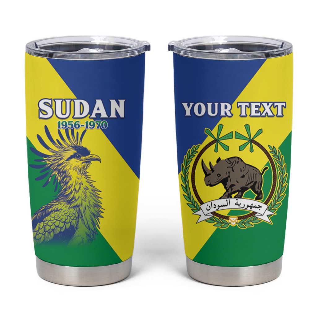 Personalized Sudan Tumbler Cup Coat Of Arms 1956-1970