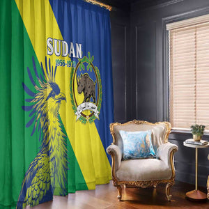 Personalized Sudan Window Curtain Coat Of Arms 1956-1970