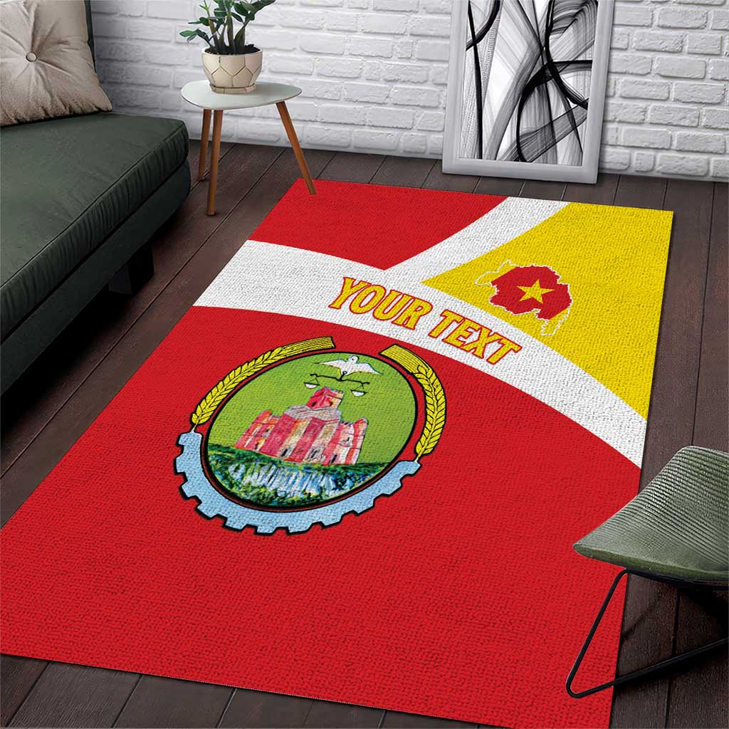 Personalized Amhara Region Area Rug Coat Of Arms With Amhara Map