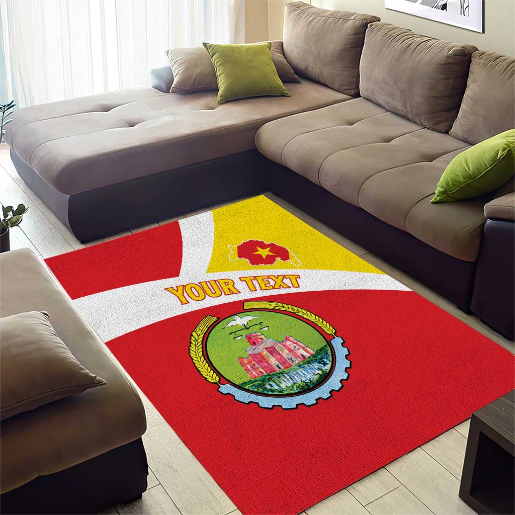 Personalized Amhara Region Area Rug Coat Of Arms With Amhara Map