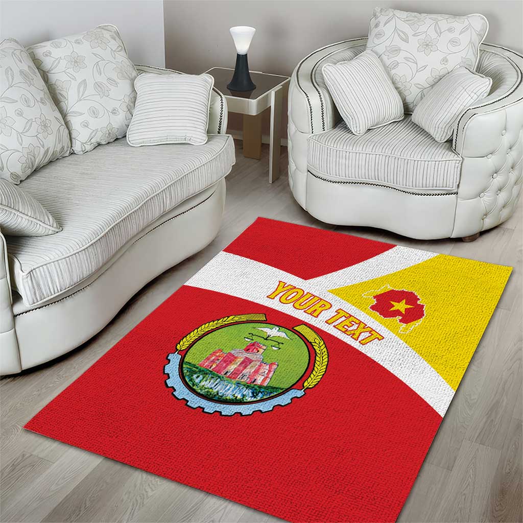 Personalized Amhara Region Area Rug Coat Of Arms With Amhara Map