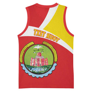 Personalized Amhara Region Basketball Jersey Coat Of Arms With Amhara Map - African Pride