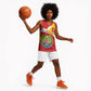 Personalized Amhara Region Basketball Jersey Coat Of Arms With Amhara Map - African Pride