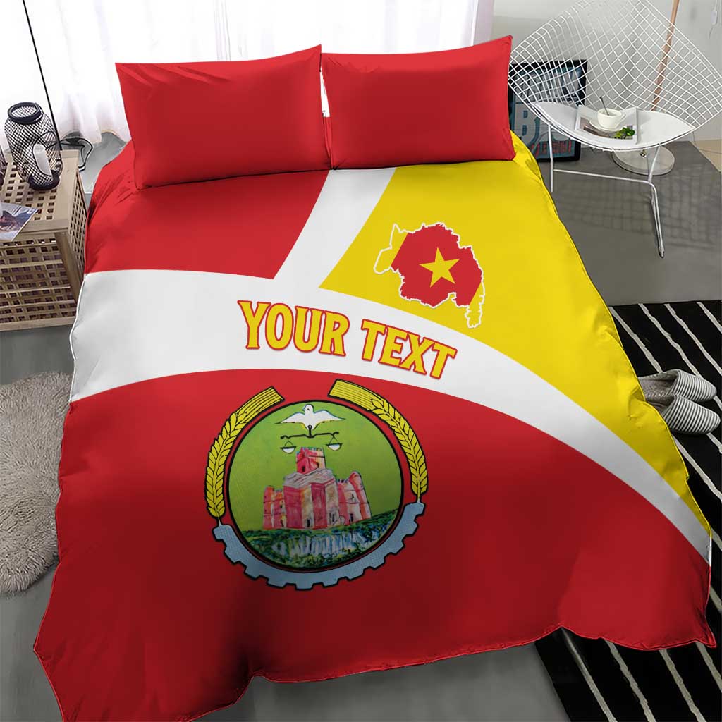 Personalized Amhara Region Bedding Set Coat Of Arms With Amhara Map