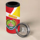Personalized Amhara Region 4 in 1 Can Cooler Tumbler Coat Of Arms With Amhara Map