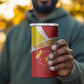 Personalized Amhara Region 4 in 1 Can Cooler Tumbler Coat Of Arms With Amhara Map