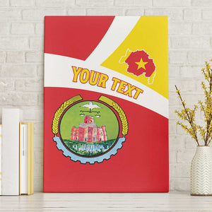 Personalized Amhara Region Canvas Wall Art Coat Of Arms With Amhara Map