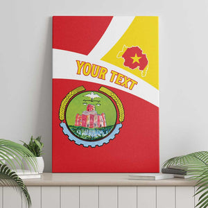 Personalized Amhara Region Canvas Wall Art Coat Of Arms With Amhara Map