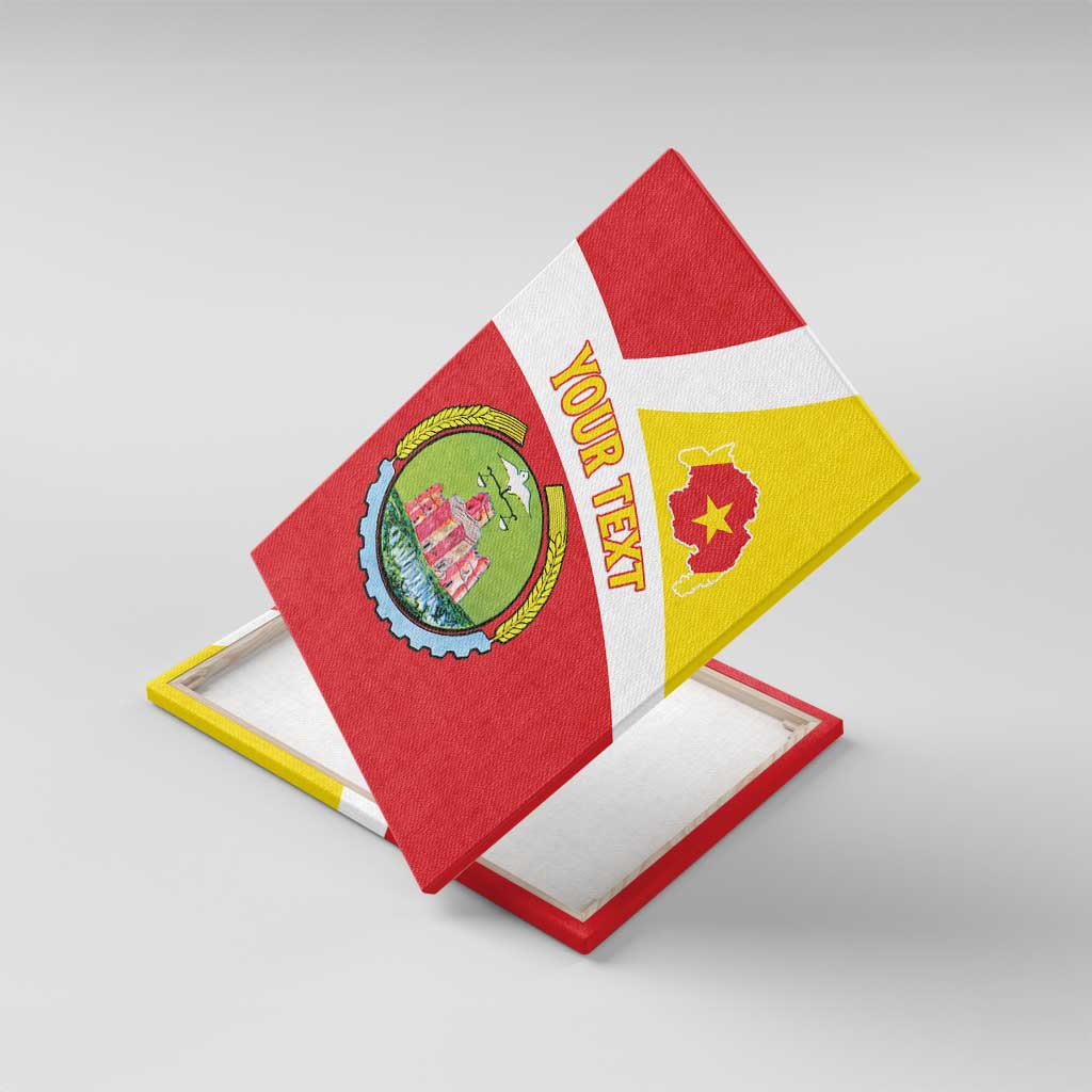 Personalized Amhara Region Canvas Wall Art Coat Of Arms With Amhara Map