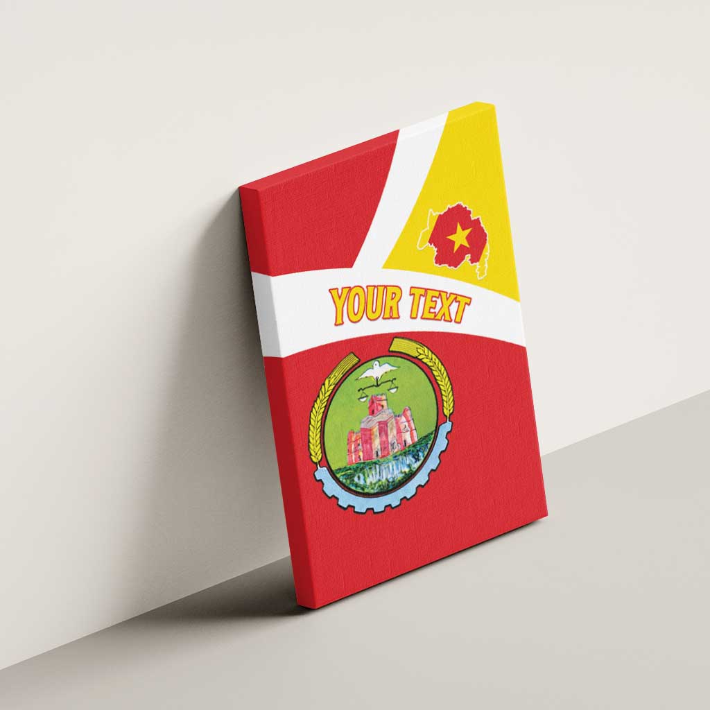 Personalized Amhara Region Canvas Wall Art Coat Of Arms With Amhara Map