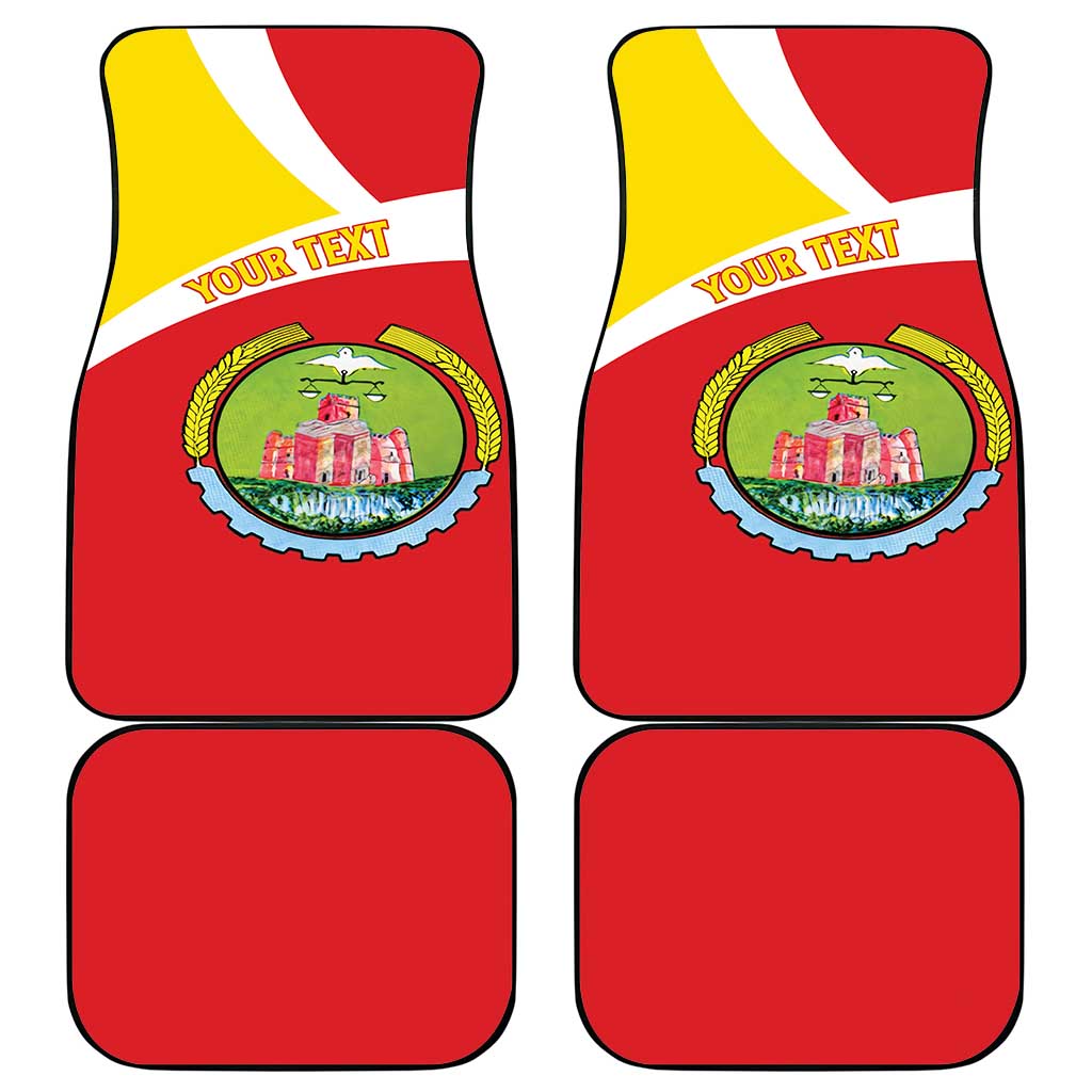 Personalized Amhara Region Car Mats Coat Of Arms With Amhara Map