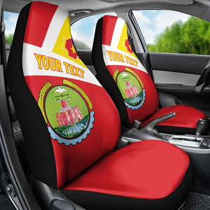 Personalized Amhara Region Car Seat Cover Coat Of Arms With Amhara Map