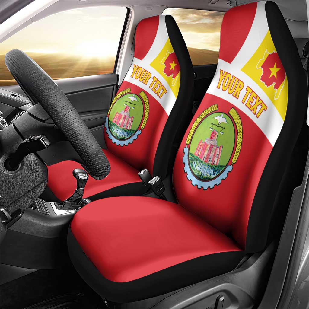 Personalized Amhara Region Car Seat Cover Coat Of Arms With Amhara Map