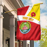 Personalized Amhara Region Garden Flag Coat Of Arms With Amhara Map