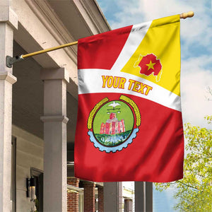 Personalized Amhara Region Garden Flag Coat Of Arms With Amhara Map