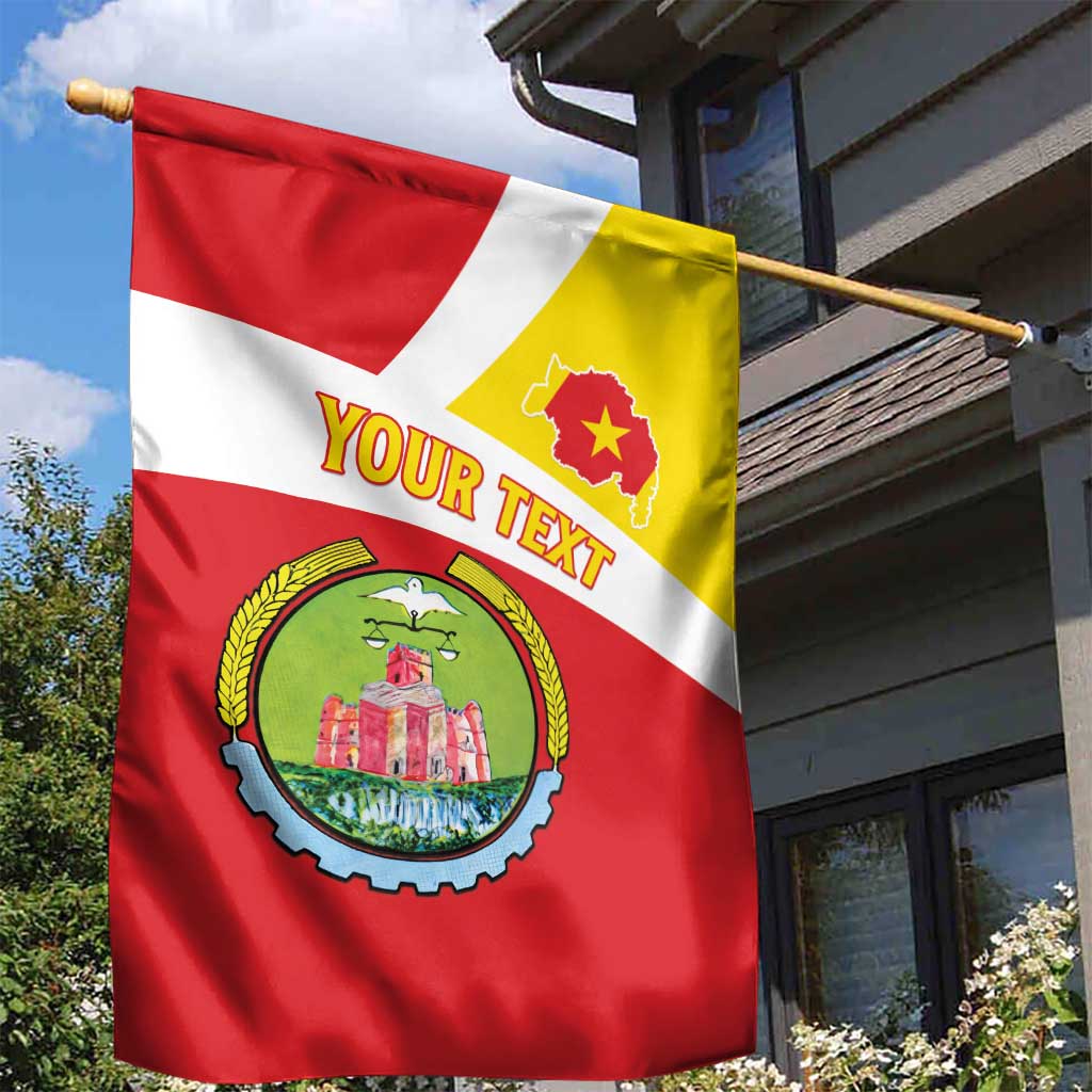Personalized Amhara Region Garden Flag Coat Of Arms With Amhara Map