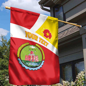 Personalized Amhara Region Garden Flag Coat Of Arms With Amhara Map