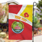 Personalized Amhara Region Garden Flag Coat Of Arms With Amhara Map