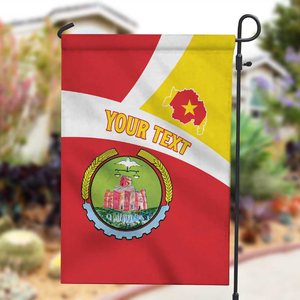 Personalized Amhara Region Garden Flag Coat Of Arms With Amhara Map