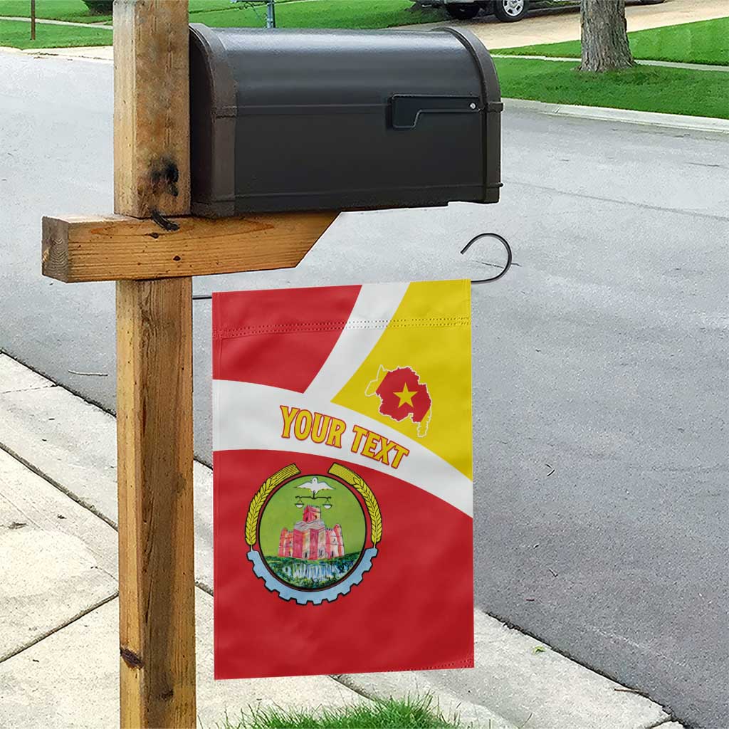 Personalized Amhara Region Garden Flag Coat Of Arms With Amhara Map