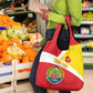 Personalized Amhara Region Grocery Bag Coat Of Arms With Amhara Map
