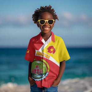 Personalized Amhara Region Kid Hawaiian Shirt Coat Of Arms With Amhara Map