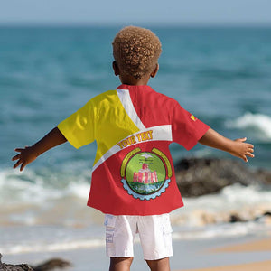Personalized Amhara Region Kid Hawaiian Shirt Coat Of Arms With Amhara Map