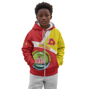 Personalized Amhara Region Kid Hoodie Coat Of Arms With Amhara Map