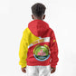 Personalized Amhara Region Kid Hoodie Coat Of Arms With Amhara Map
