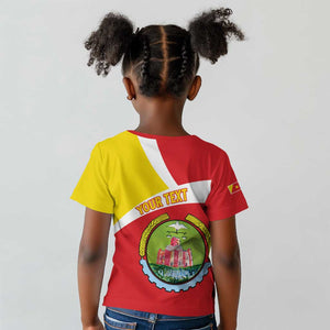 Personalized Amhara Region Kid T shirt Coat Of Arms With Amhara Map