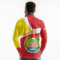 Personalized Amhara Region Long Sleeve Polo Shirt Coat Of Arms With Amhara Map