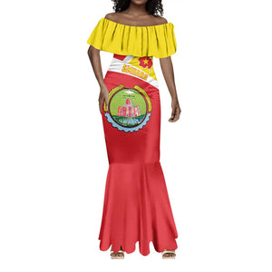 Personalized Amhara Region Mermaid Dress Coat Of Arms With Amhara Map