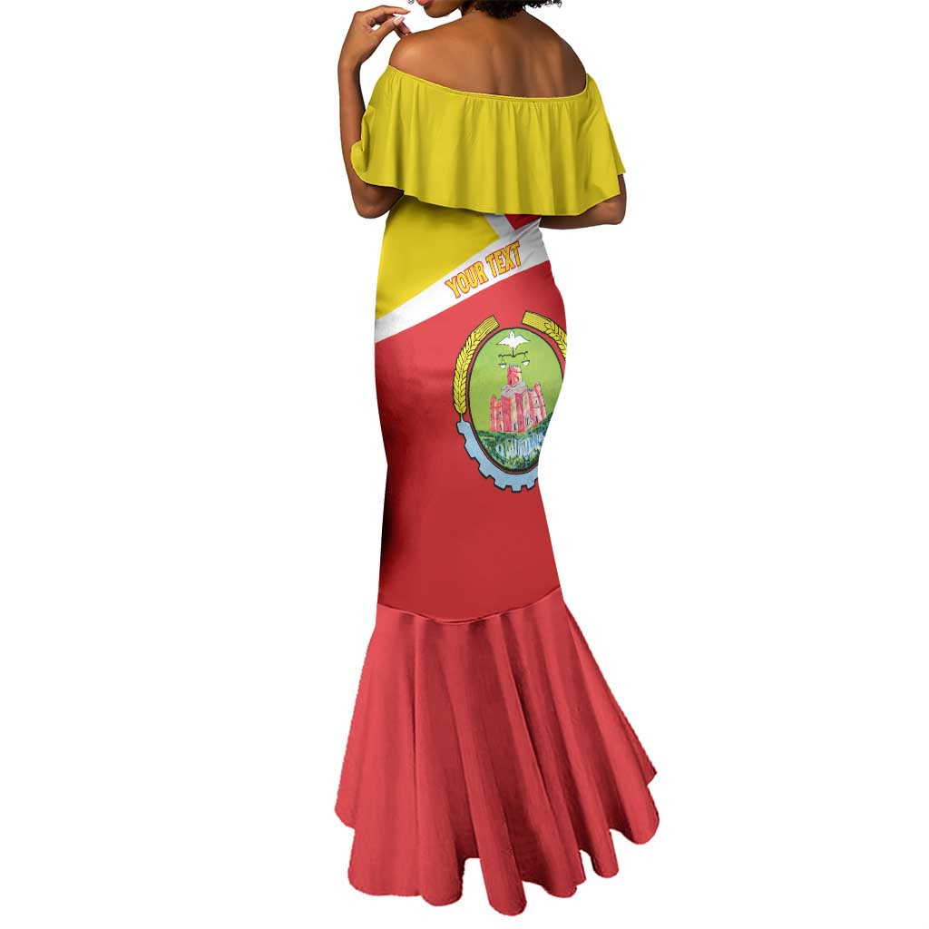 Personalized Amhara Region Mermaid Dress Coat Of Arms With Amhara Map