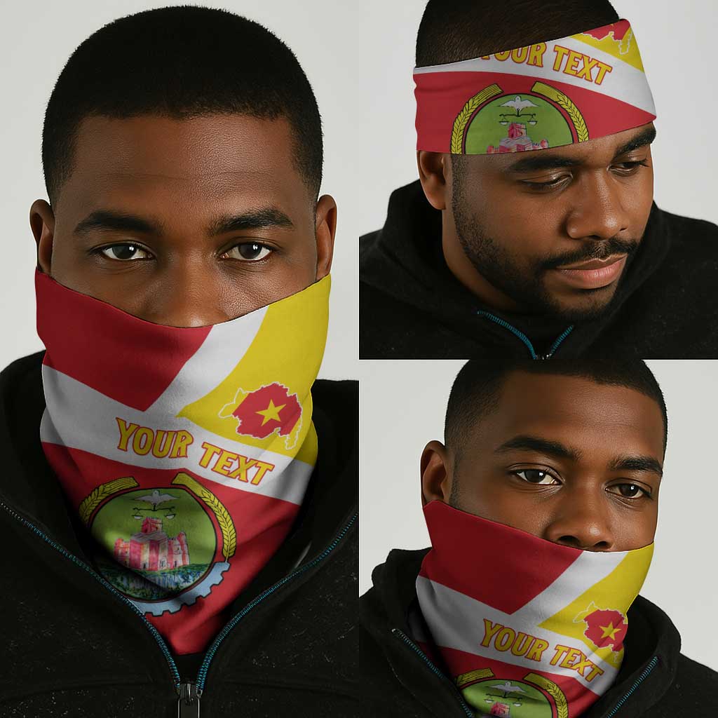 Personalized Amhara Region Neck Gaiter Coat Of Arms Amhara Map LT15