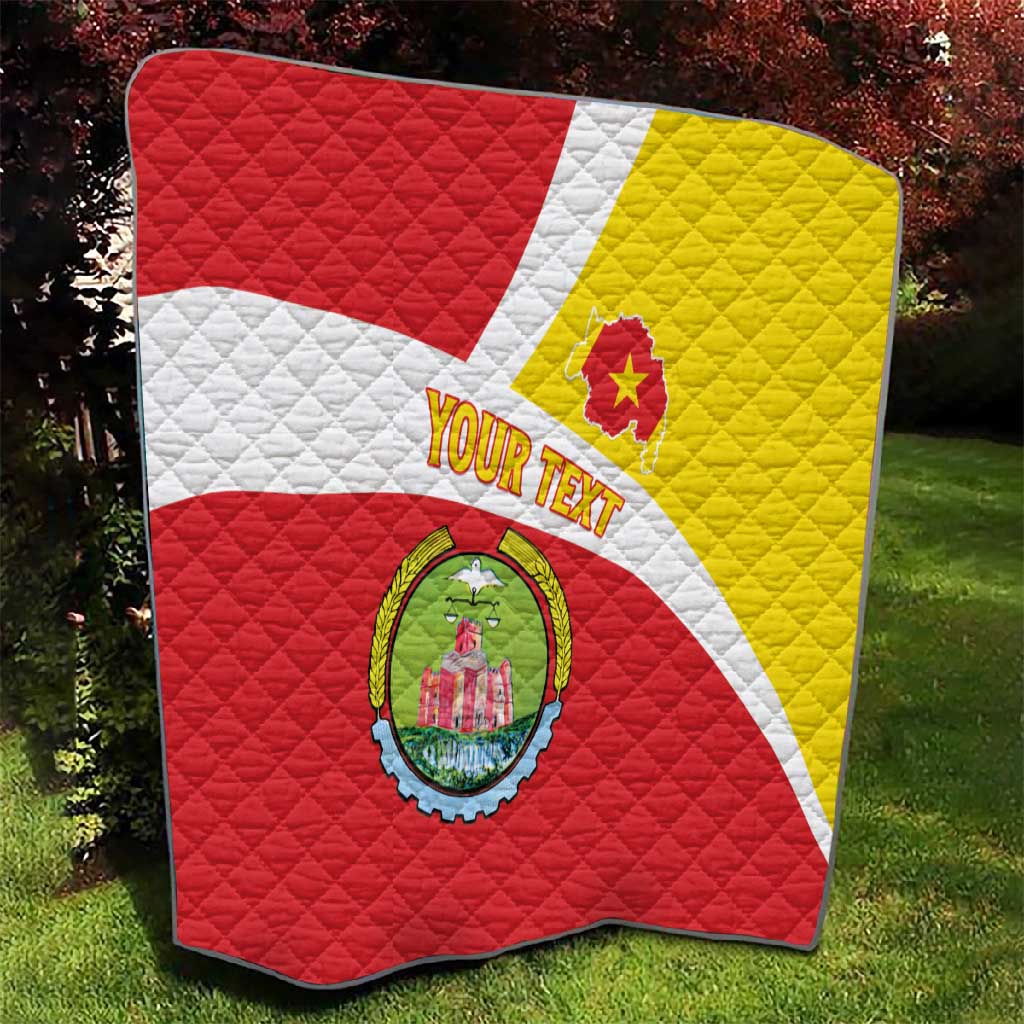 Personalized Amhara Region Quilt Coat Of Arms With Amhara Map