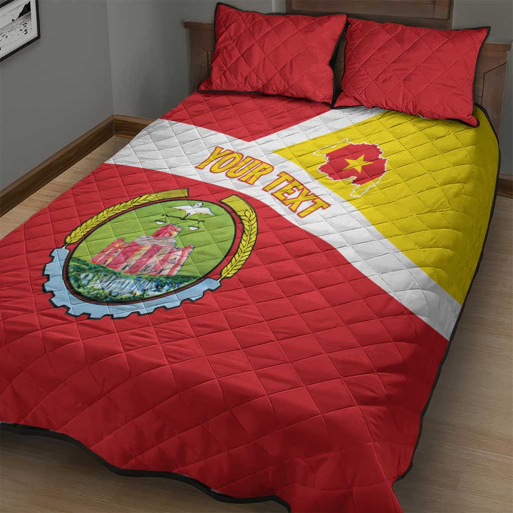 Personalized Amhara Region Quilt Bed Set Coat Of Arms With Amhara Map