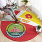 Personalized Amhara Region Round Carpet Coat Of Arms With Amhara Map