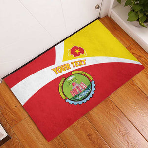 Personalized Amhara Region Rubber Doormat Coat Of Arms With Amhara Map