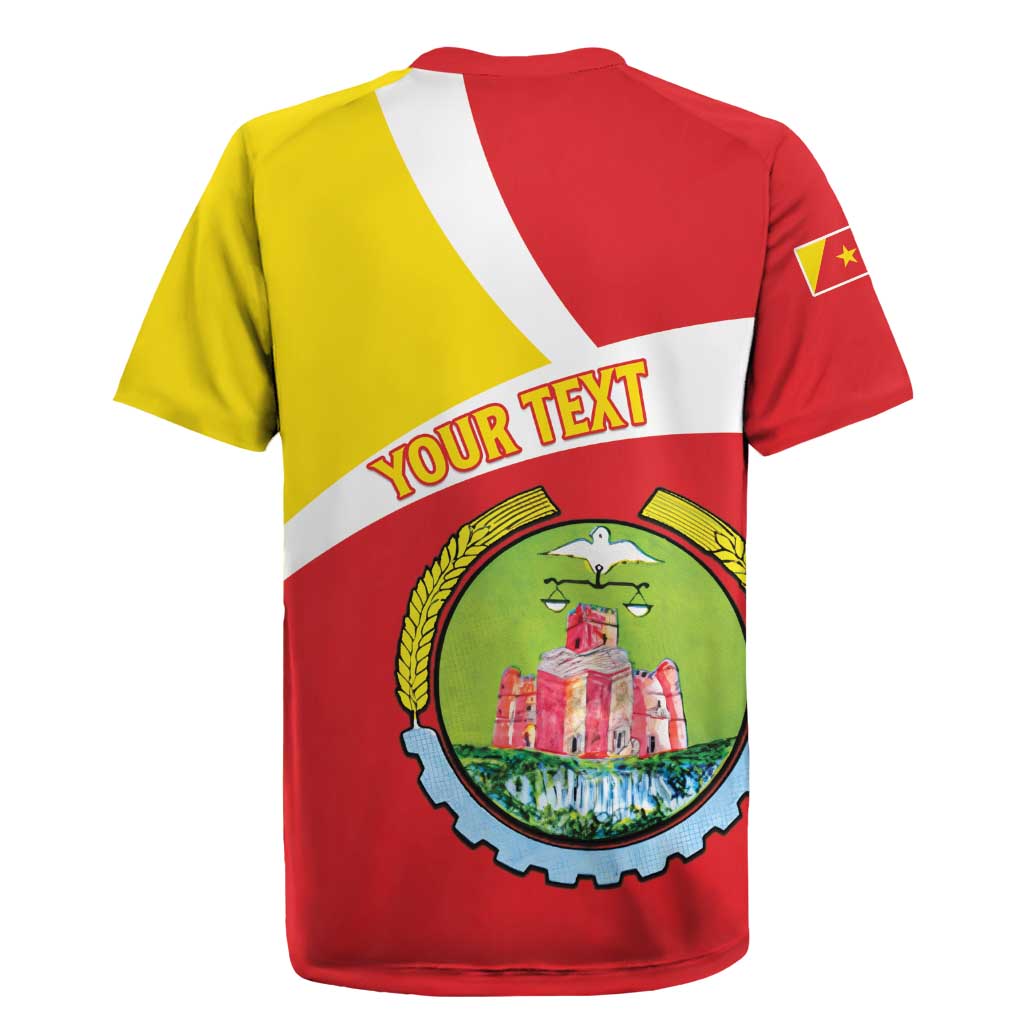 Personalized Amhara Region Rugby Jersey Coat Of Arms With Amhara Map
