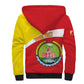 Personalized Amhara Region Sherpa Hoodie Coat Of Arms With Amhara Map