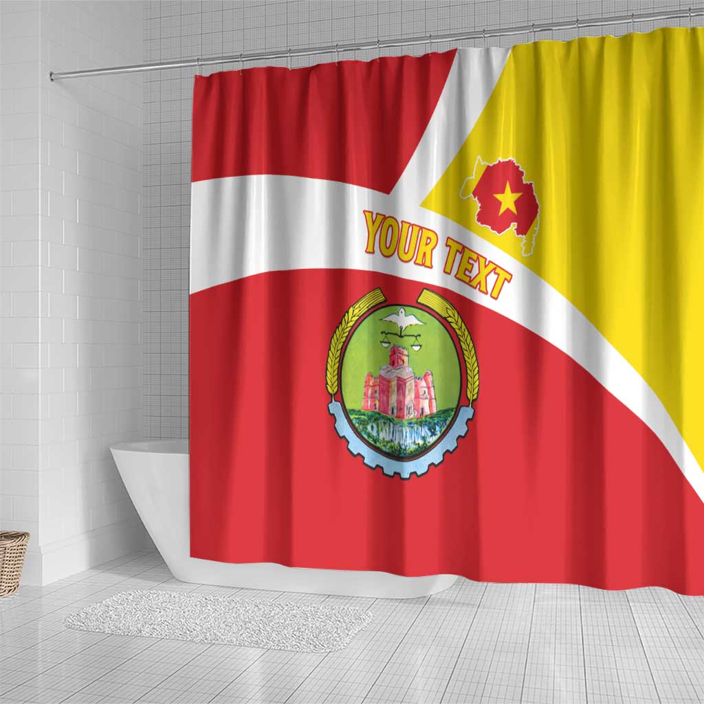 Personalized Amhara Region Shower Curtain Coat Of Arms With Amhara Map